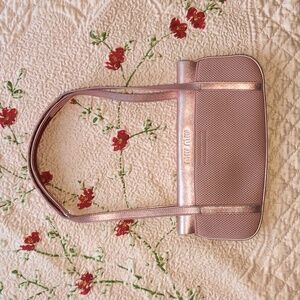 00s Miu Miu metallic pink tech purse
